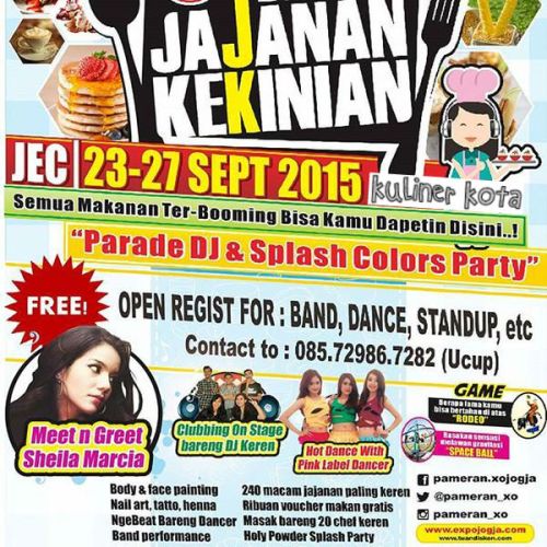 acara Festival Jajanan Kekinian Jogja 23-27 September 2015